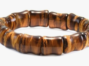 Natural Tiger Eye Real Pure Crystal Flat Faceted Certified 10 mm Bracelet for Men and Women for Good Luck, Love, Abundance, Healing and Meditation