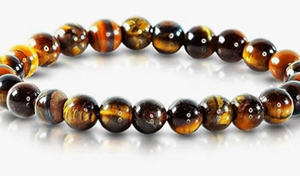 Natural Tiger's Eye Bracelet for Men & Women | Certified 8mm–10mm Beads | Strength, Courage, Protection & Focus